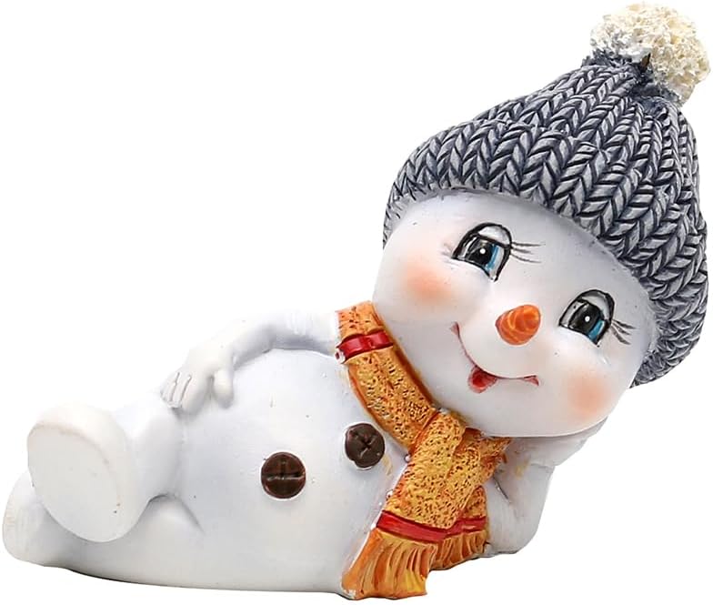 Detalle 2 de Dekohelden24 figurki śnieżnych dzieci, zestaw 4 szt., czapki i szaliki