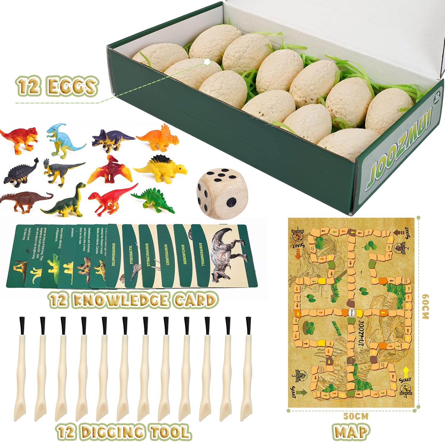 Thumbnail 5 de Joozmui Dinosaur fossil digging kit for kids 🦕