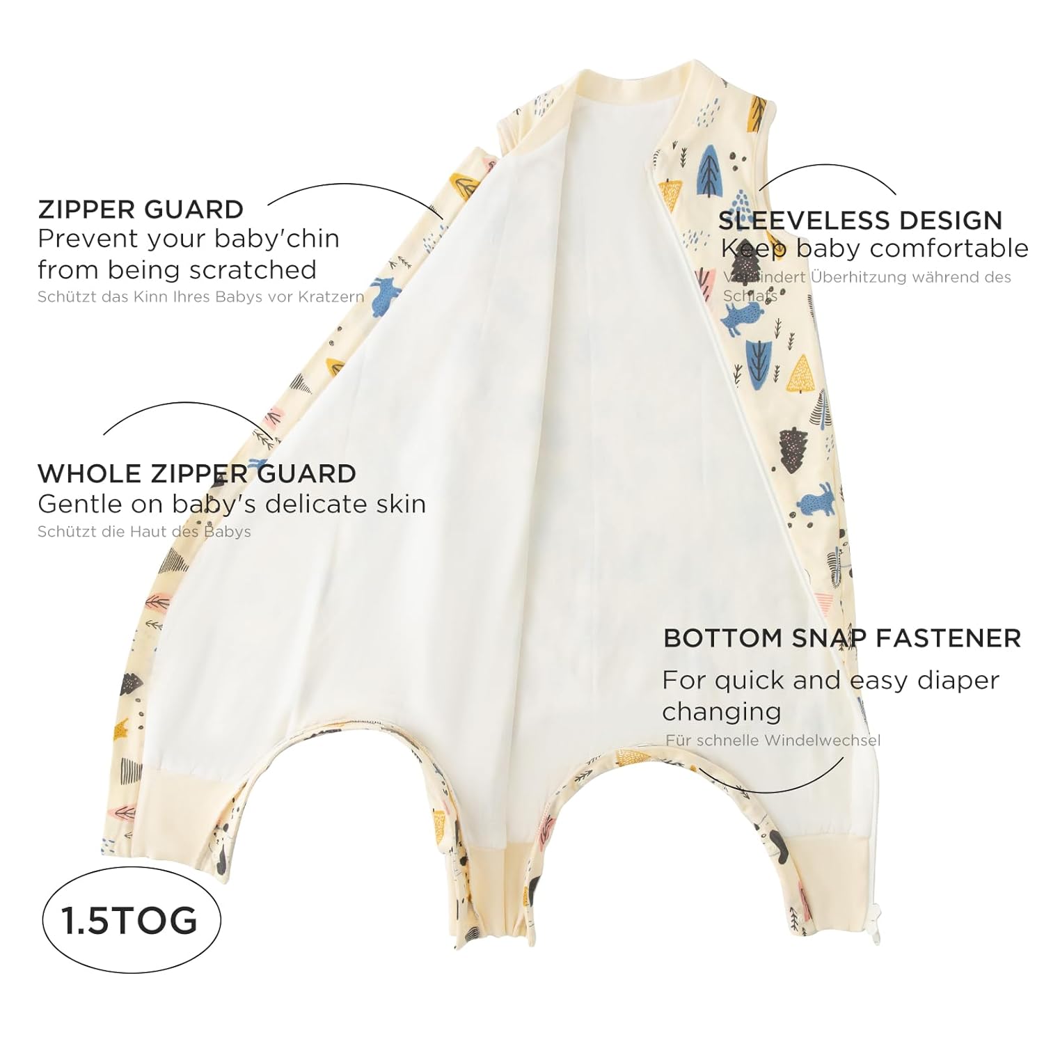 Thumbnail 3 de Duomiaomiao Baby Schlafsack 1,5 TOG