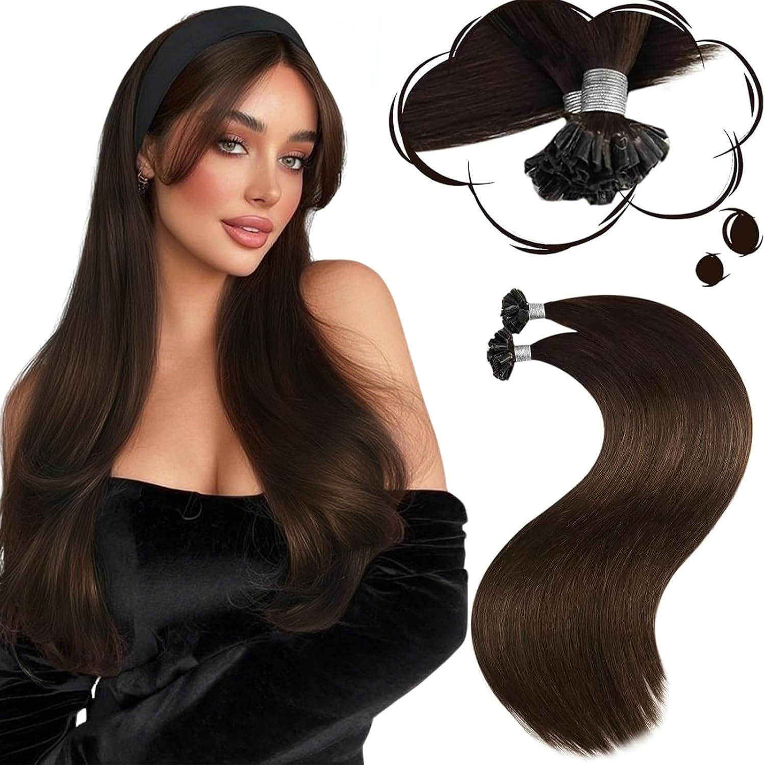 Detalle de Moresoo extension capelli veri Remy 50 cm