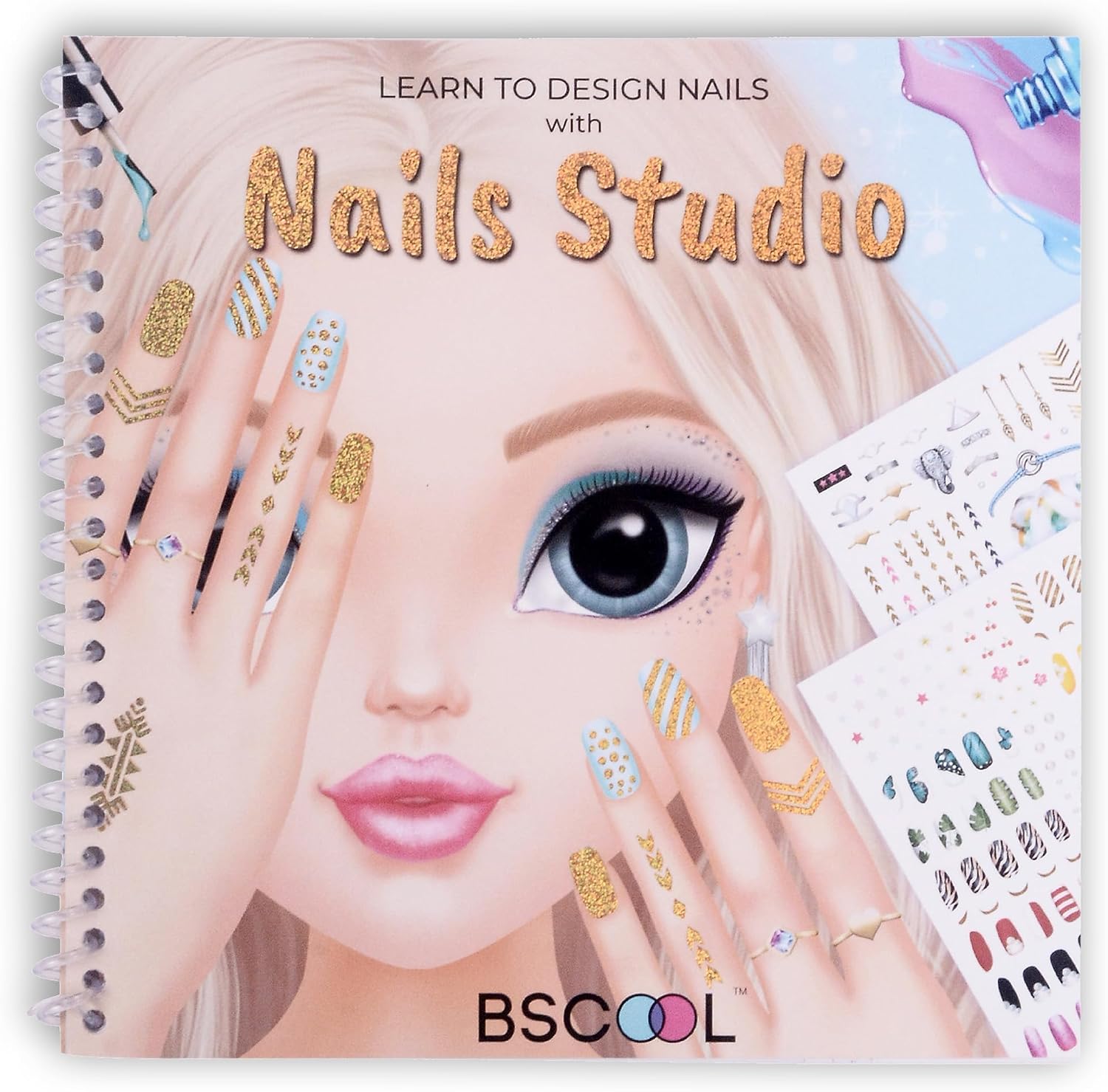 Detalle de BSCOOL Kids' Nail Art Book with 100+ Stickers
