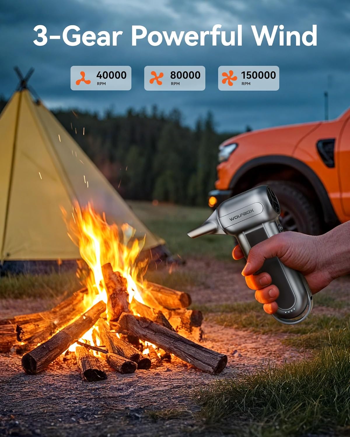 Thumbnail 3 de WOLFBOX MF100 Electric Air Duster 15,000 RPM