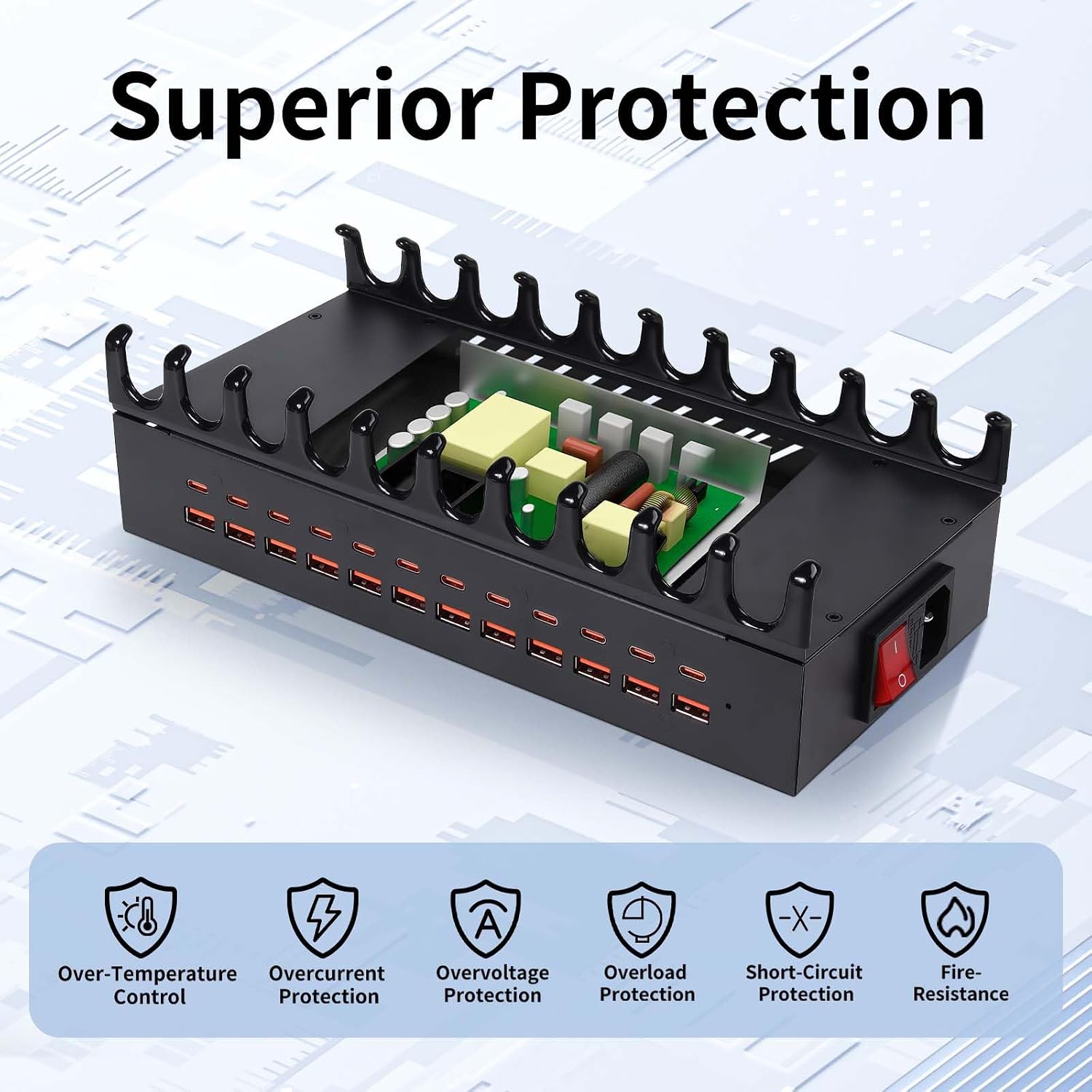 Thumbnail 3 de Yoodarmx 300W 24-Port USB Charging Station