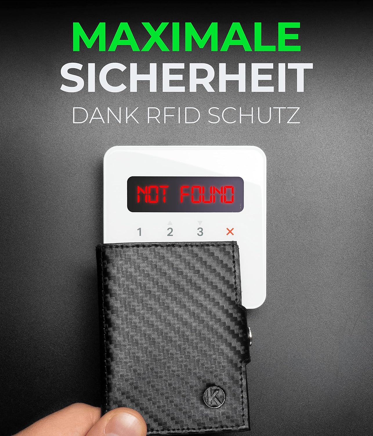 Detalle 2 de KORUTA Slim Wallet mit RFID Schutz, 9,5 cm