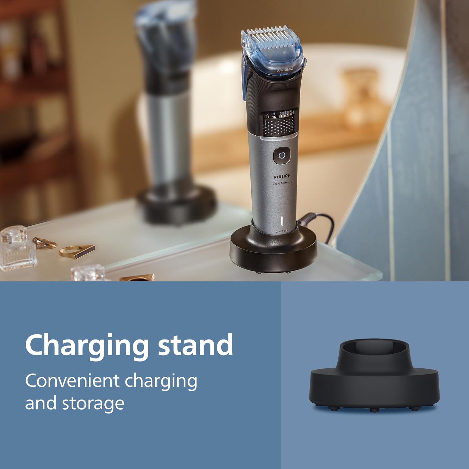 Thumbnail 6 de Philips Beard Trimmer 7000 Series (BT7670/15) with BeardSense, self-sharpening metal blades and 40 length settings