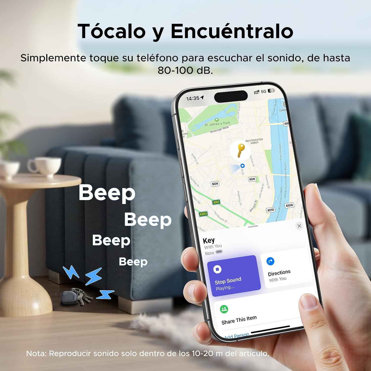 Detalle 2 de UGREEN FineTrack Smart Finder 12 meses