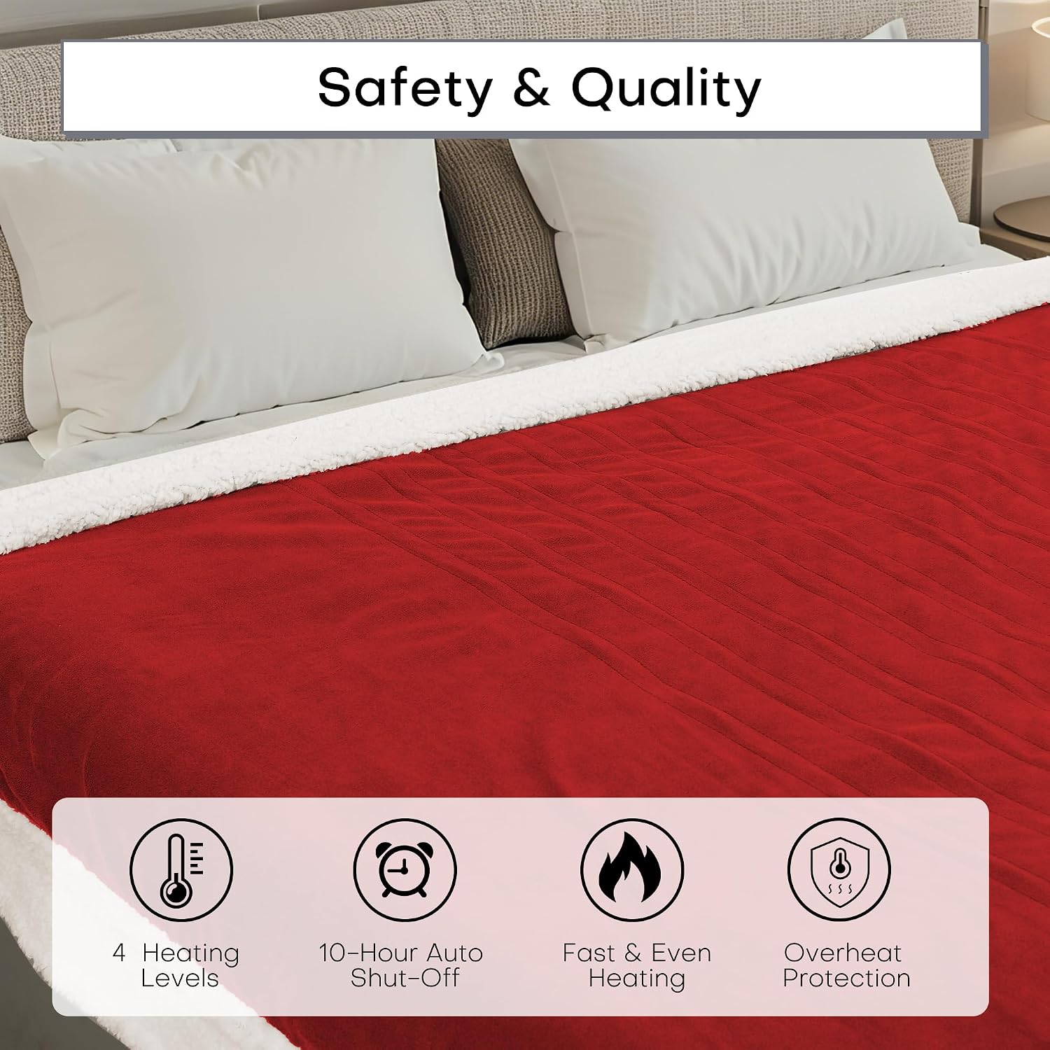 Thumbnail 6 de RALYSUN Electric Heated Blanket 62"x84"