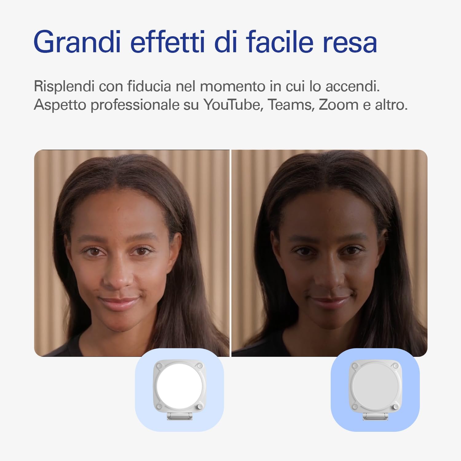 Thumbnail 1 de Elgato Key Light Neo con supporto per monitor: luce per videochiamate e streaming con controllo onboard o Wi‑Fi