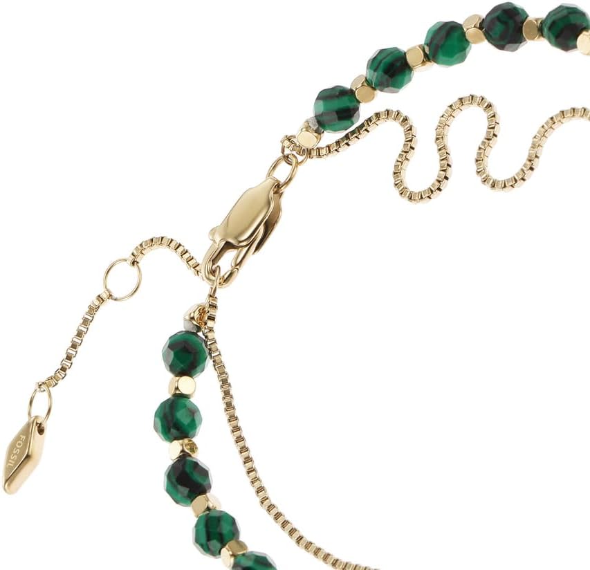 Thumbnail 3 de Fossil Bracciale da donna con perline semi preziose e chiusura a moschettone