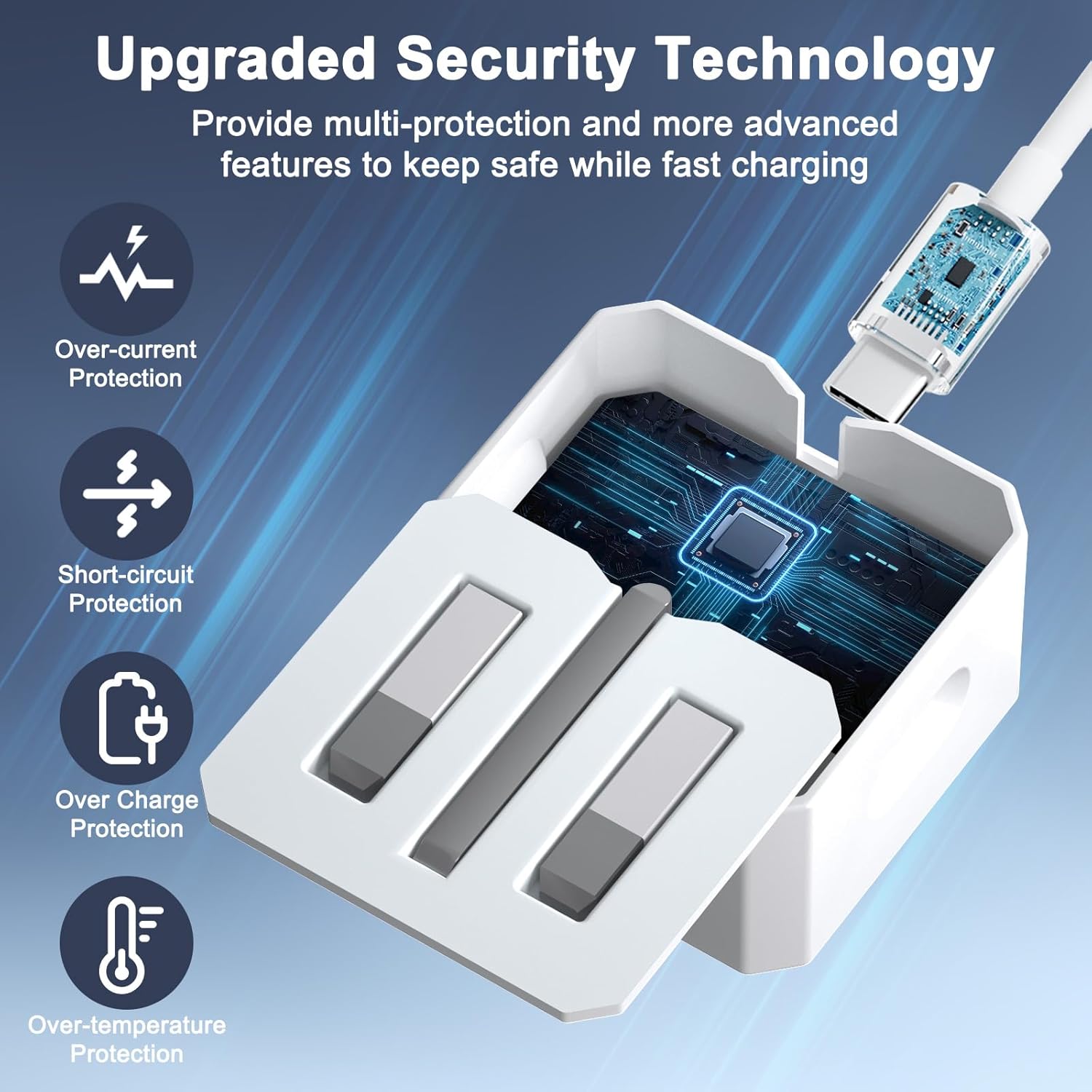 Detalle de Charger for iPhone 20W USB-C Fast Charger with USB-C Cable – Efficient Power on the Move