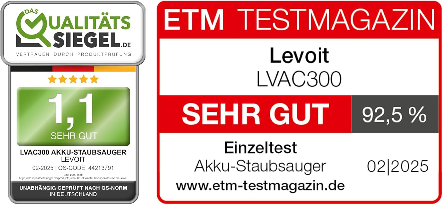 Detalle 2 de Levoit LVAC-300 Akkustaubsauger 150 m² 🧹