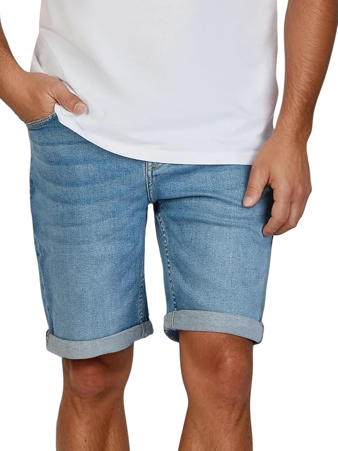 Detalle de Only & Sons Kurze Jeans Herren ONSPLY 2er Pack – Regular Fit Bermuda Denim Shorts