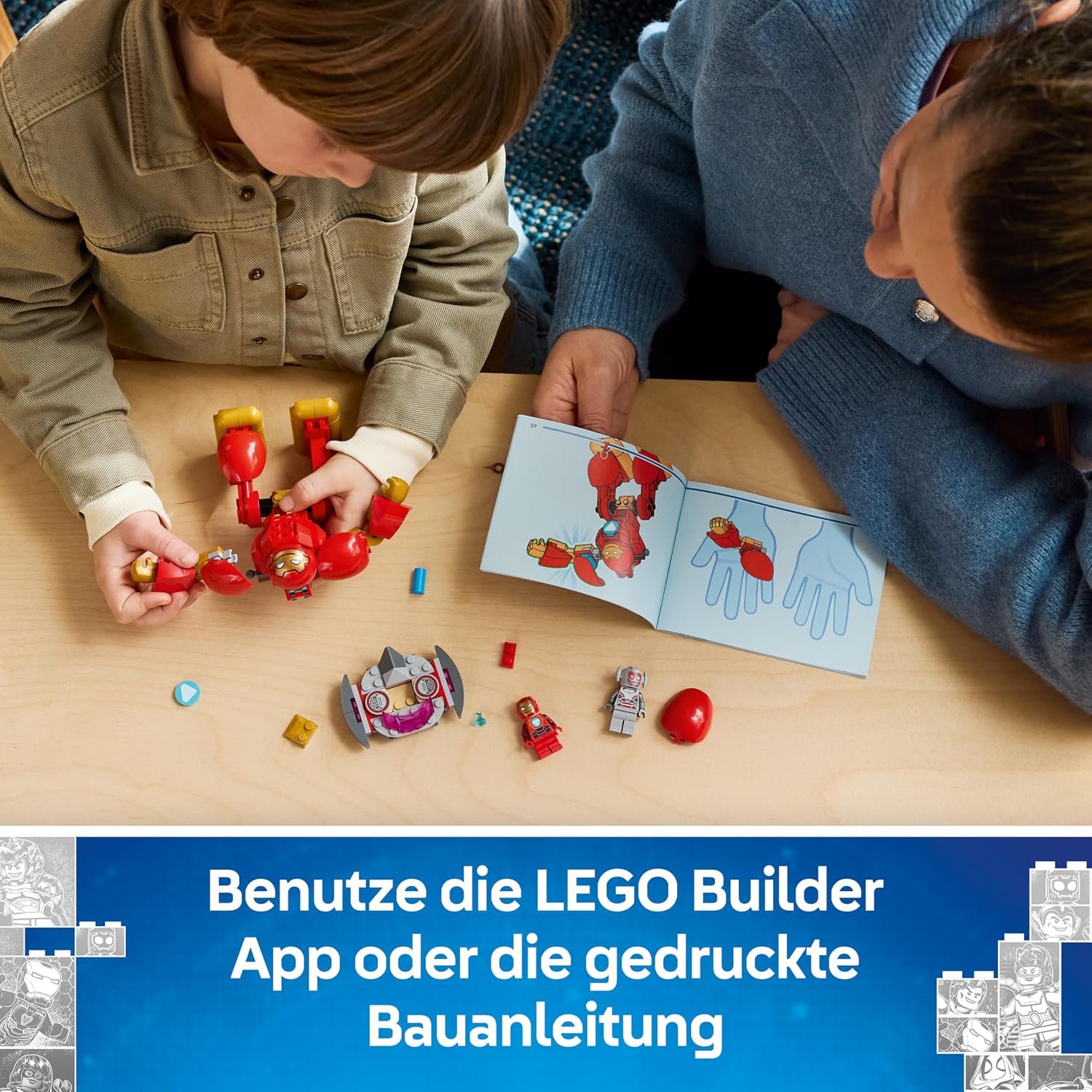 Thumbnail 4 de LEGO ǀ Marvel Iron Man und Seine Fantastischen Freunde Ultron vs. Iron Man (11209) – Mech-Action und Flugfigur für Kinder ab 4 Jahren