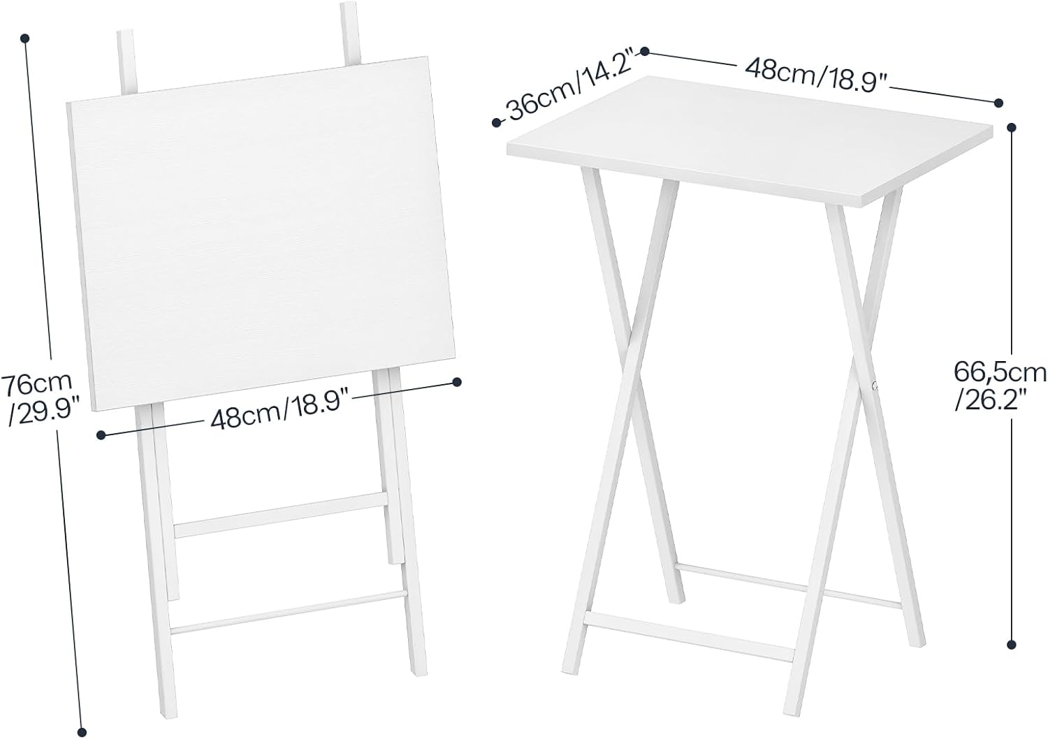 Detalle de HOOBRO EWW25BZ01N1 mesas plegables 48x36x66,5 cm