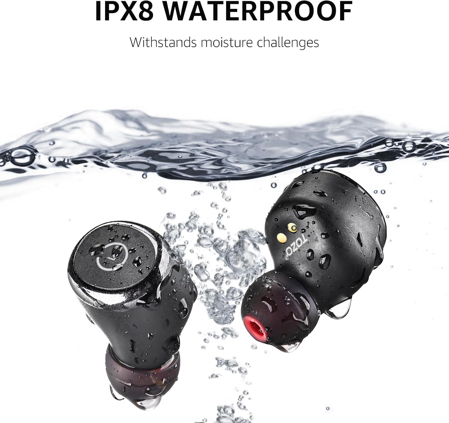 Detalle de TOZO T10: Auricolari Bluetooth 5.3 con Controlli Touch, EQ OrigX 2.0 e IPX8