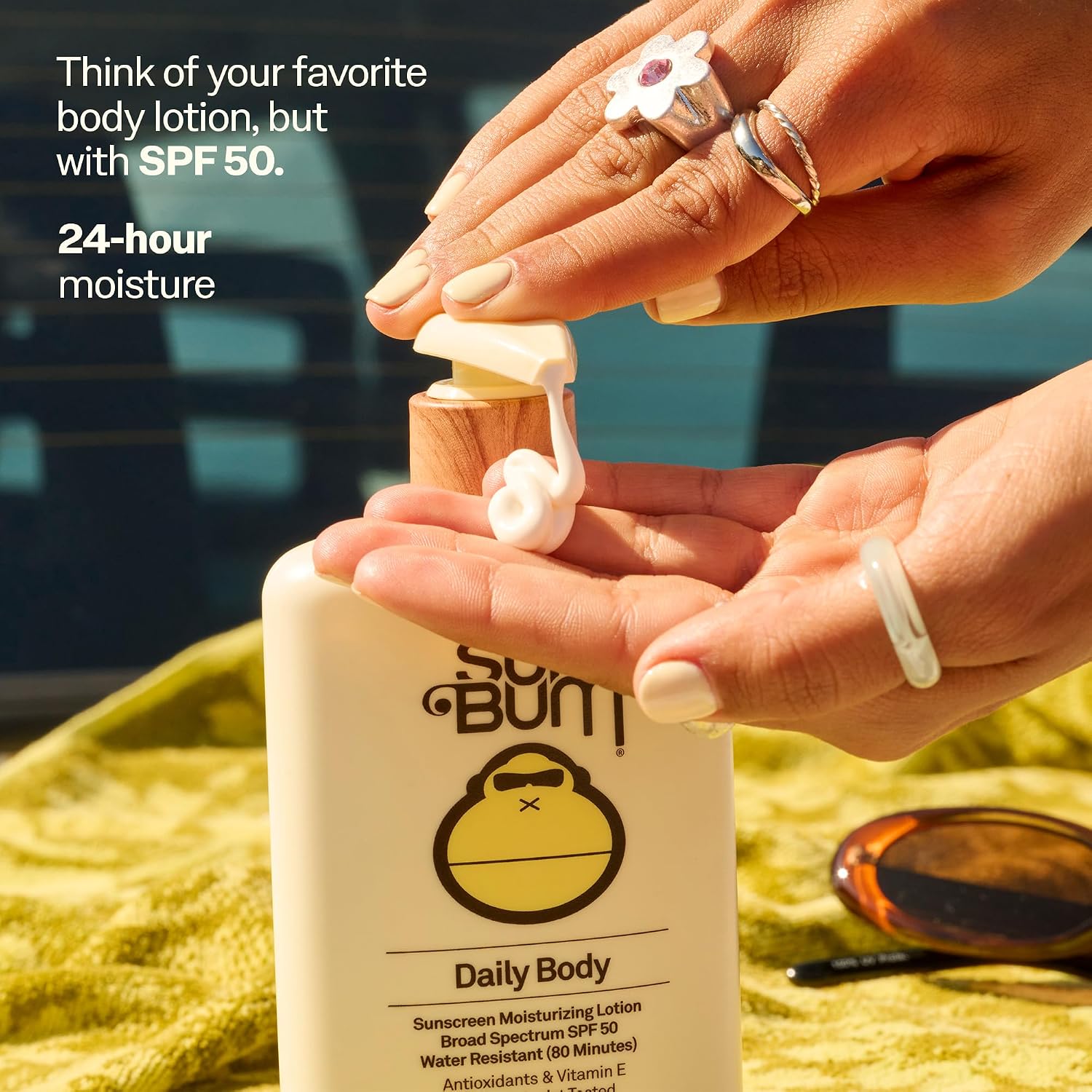 Detalle 2 de Sun Bum Daily SPF 50 Body Lotion (Broad Spectrum) with Vitamin E — Hawaii 104 Compliant