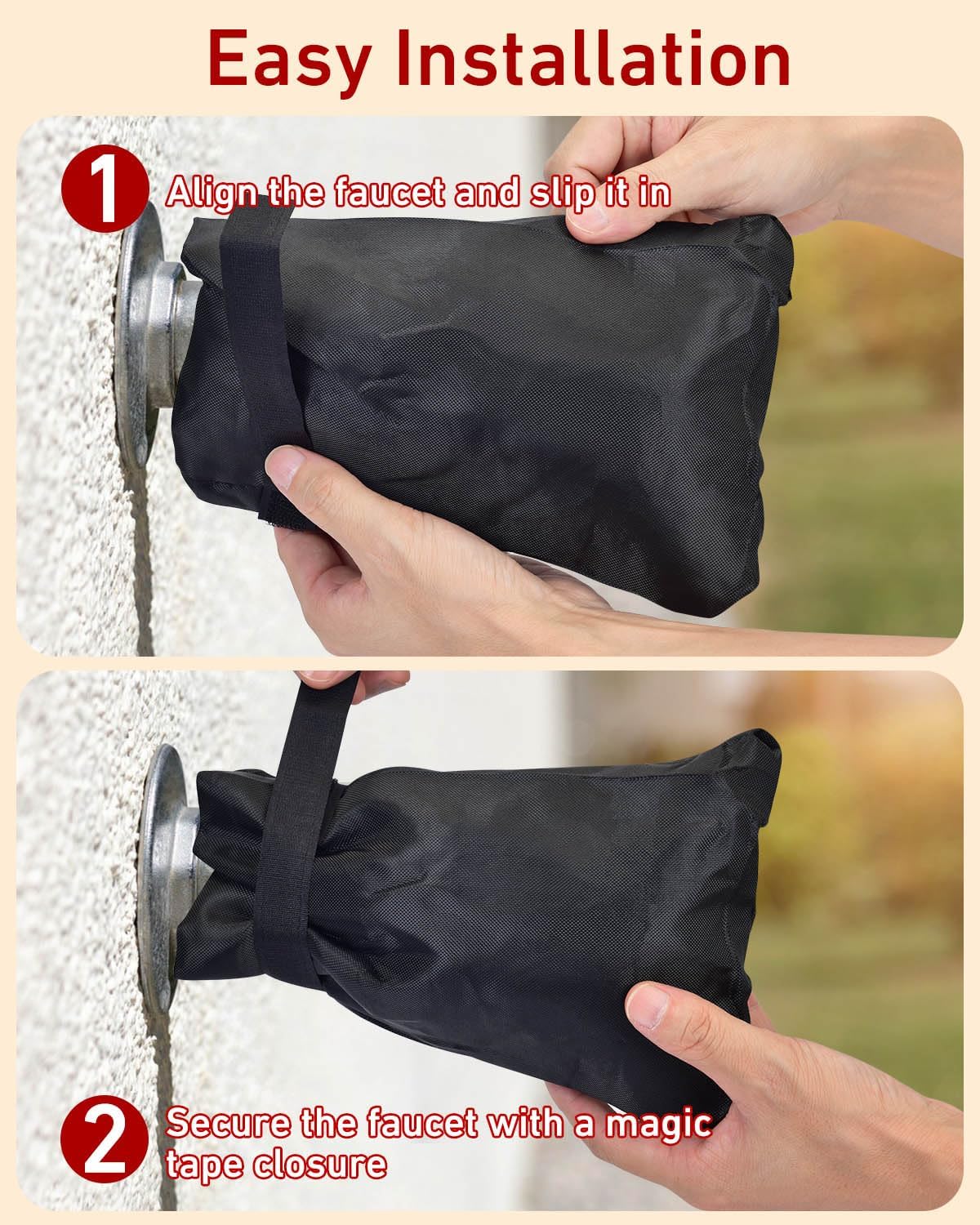 Thumbnail 6 de Outdoor Faucet Covers 3-Pack for Freeze Protection 🚰
