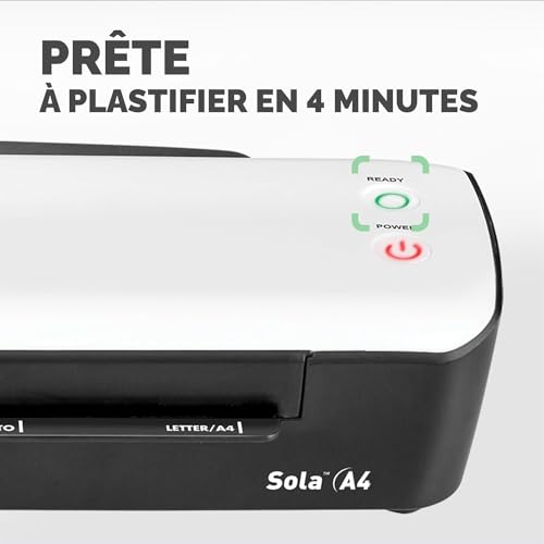 Detalle de Fellowes Sola A4, plastifieuse jusqu’à 125 microns avec anti-bourrage