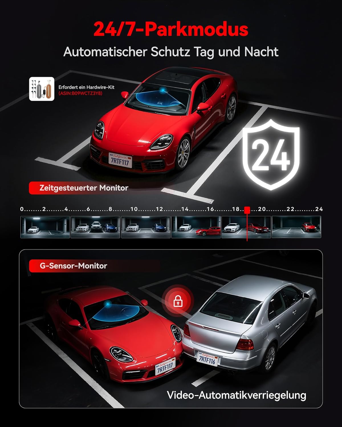 Thumbnail 5 de REDTIGER F11 Dashcam Vorne 4K