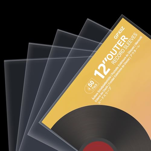 Detalle de GPXIIZ 50x Fundas Vinilos LP Exterior 12 Pulgadas Transparente