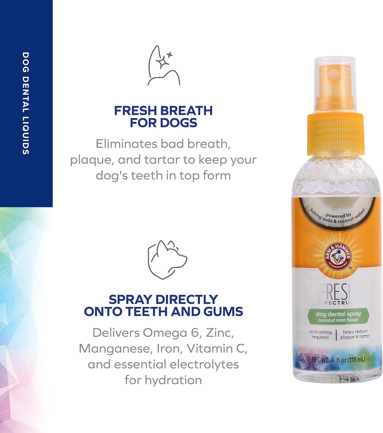 Detalle 2 de Arm & Hammer spray dentaire chien 118 ml