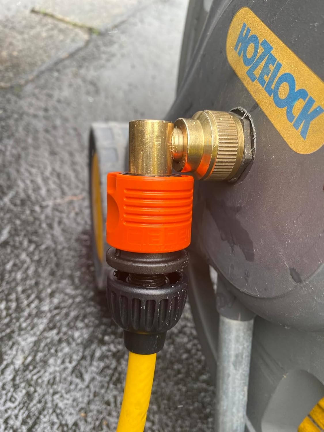 Thumbnail 4 de Hydrogarden 2Pcs 3/4" Quick Plug Hose Fitting with Brass Revolving Female Thread to 1/2" Hose Pipe (Rotating Direction)