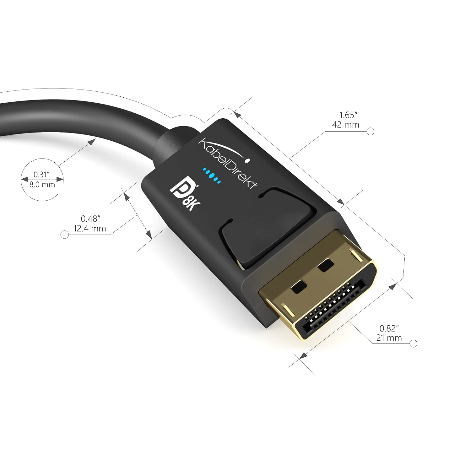 Thumbnail 2 de KabelDirekt DisplayPort 8K AIS 2m
