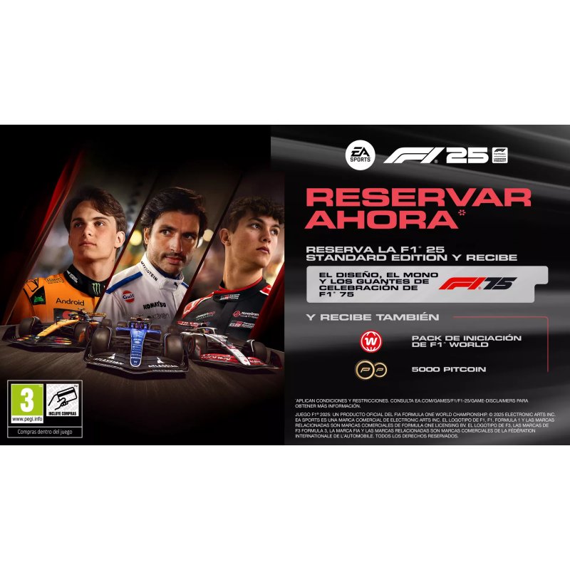Detalle 2 de ea F1 25 PS5 juego de carreras 2025