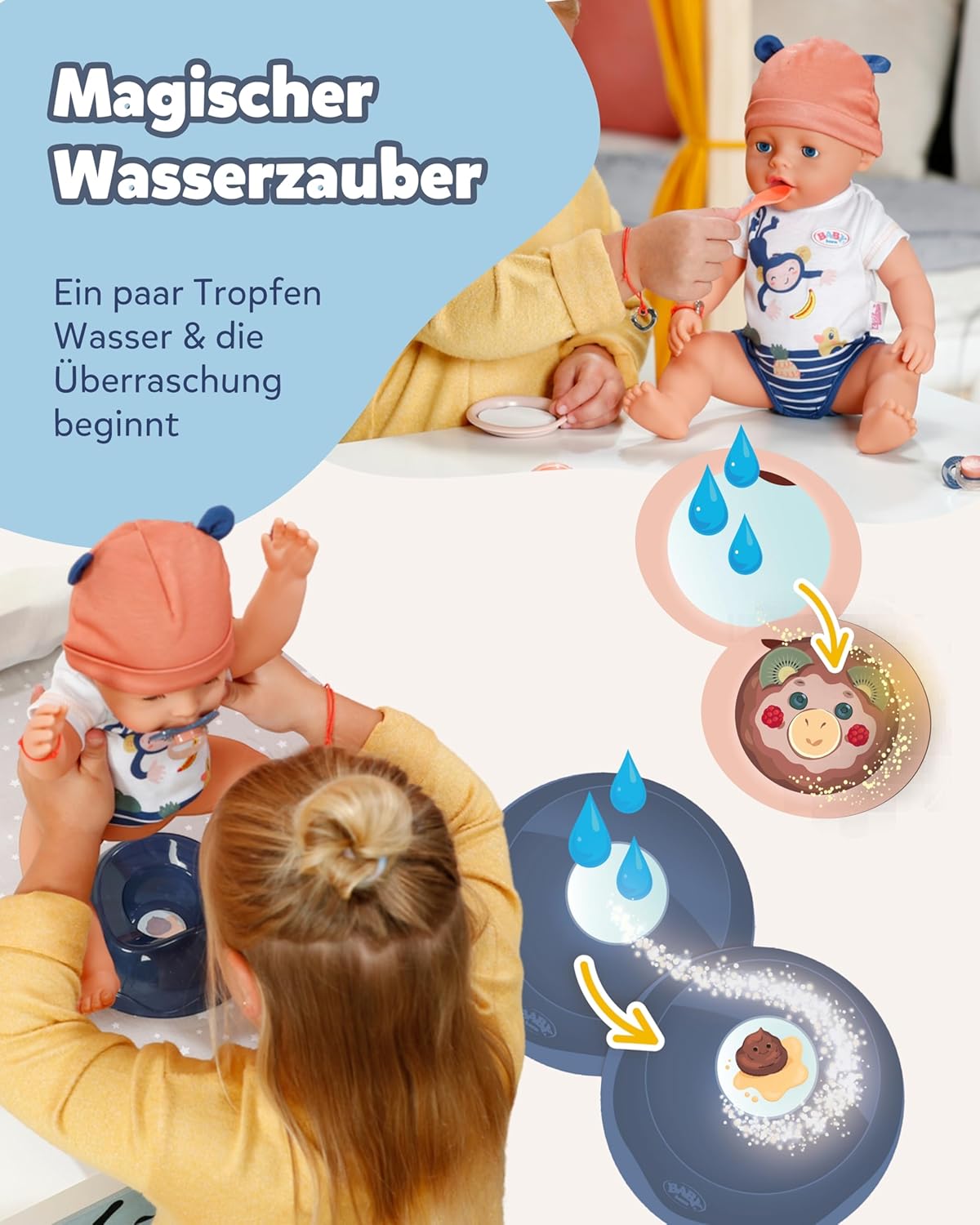 Thumbnail 2 de BABY Born Emma im Dschungel-Style – 43 cm Babypuppe mit 10 Funktionen