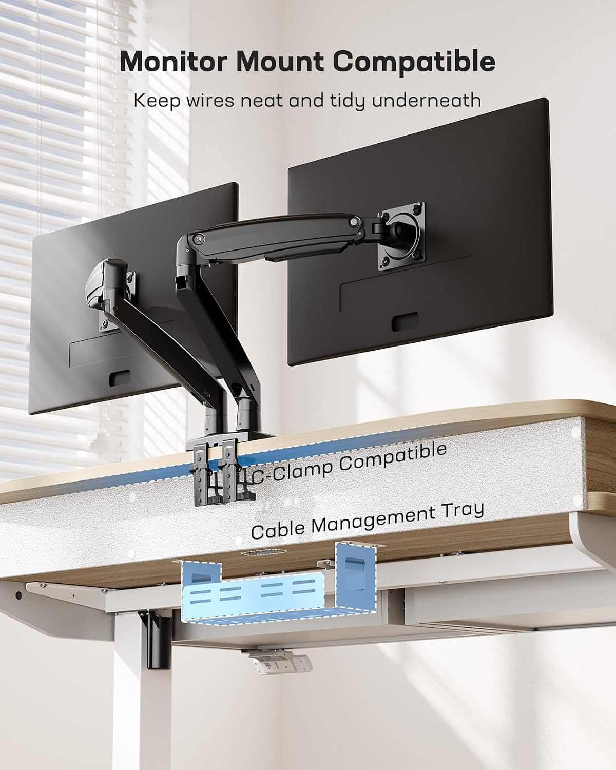 Detalle de HUANUO Electric Standing Desk, 48 x 30 Inch