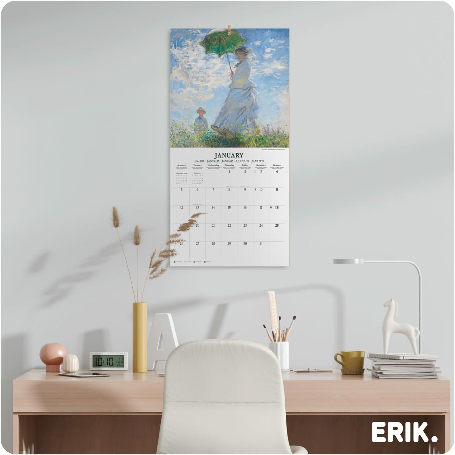 Thumbnail 3 de Grupo Erik Calendario muro Monet 2026 mensile 30x30 cm 📅