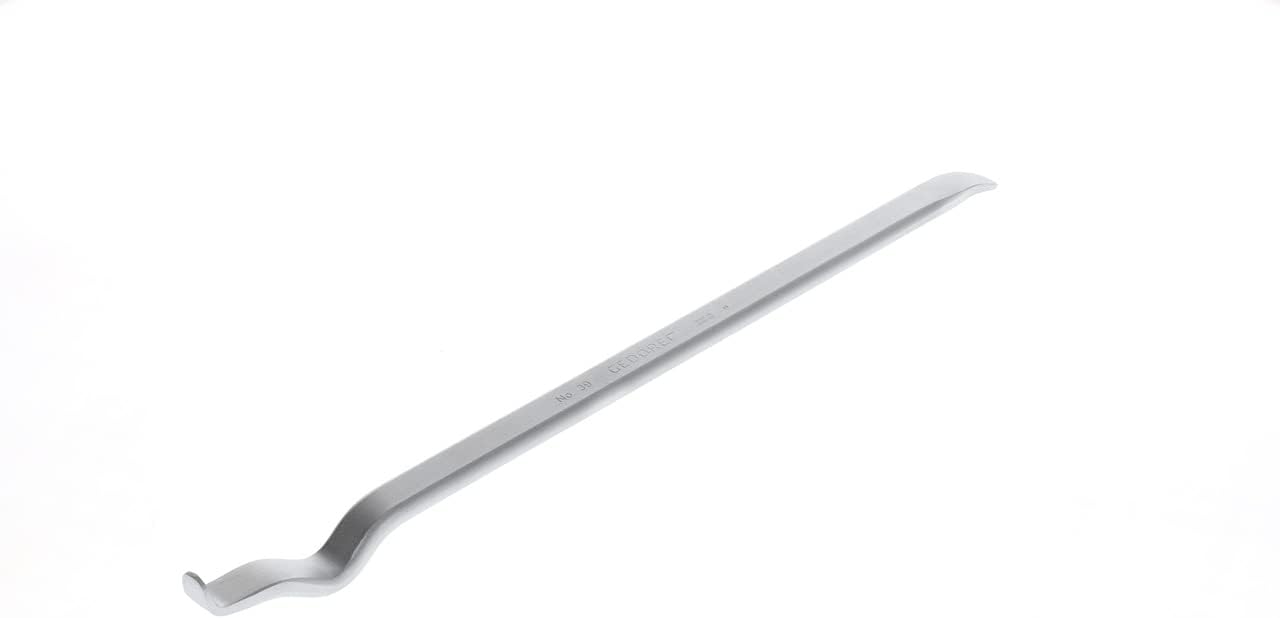 Detalle de GEDORE Offset Tyre Lever 610 mm – Heavy Duty, Chrome-Plated Steel for Cars, Motorbikes and Trucks