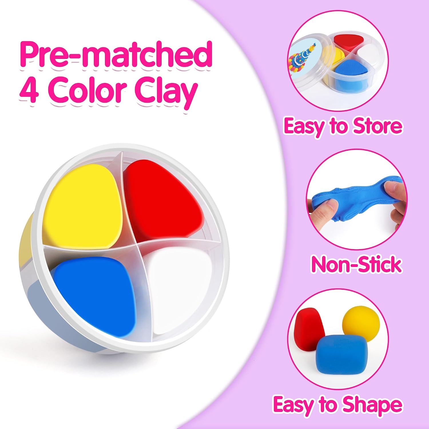 Detalle 2 de Helsort air-dry clay kit, 12 cake projects