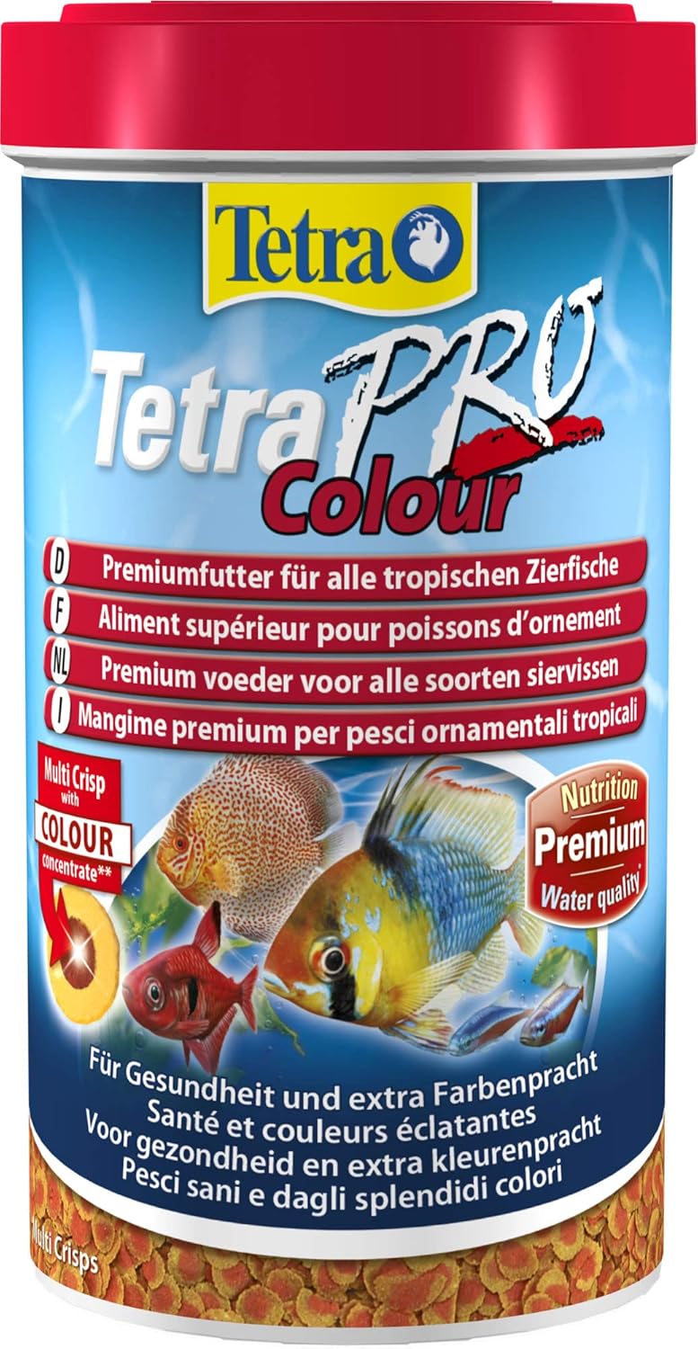 Tetra Pro Colour Multi-Crisps 500 ml – Aliment premium pour poissons d’ornement, colorant naturel et haute valeur nutritive