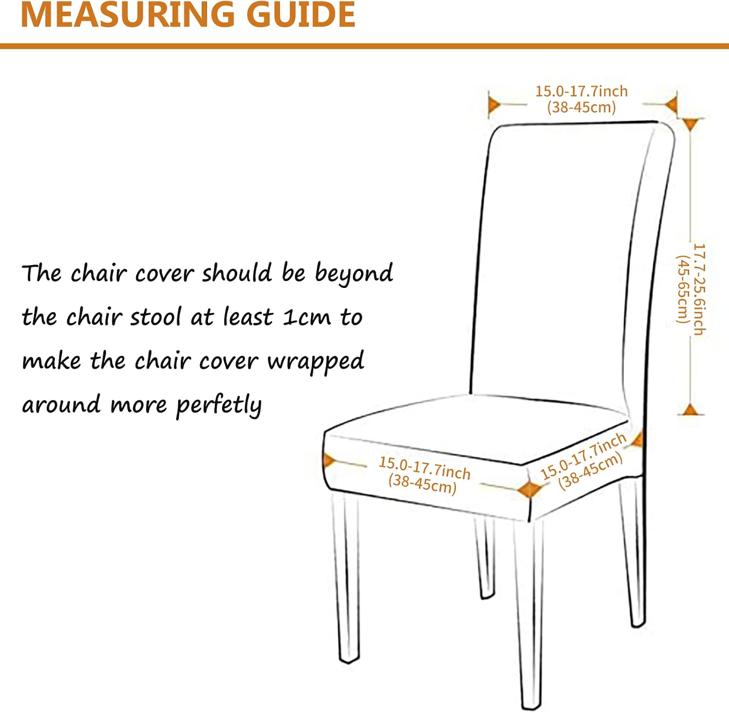 Thumbnail 6 de Housse de chaise extensible 45–65 cm lot 4 ou 6