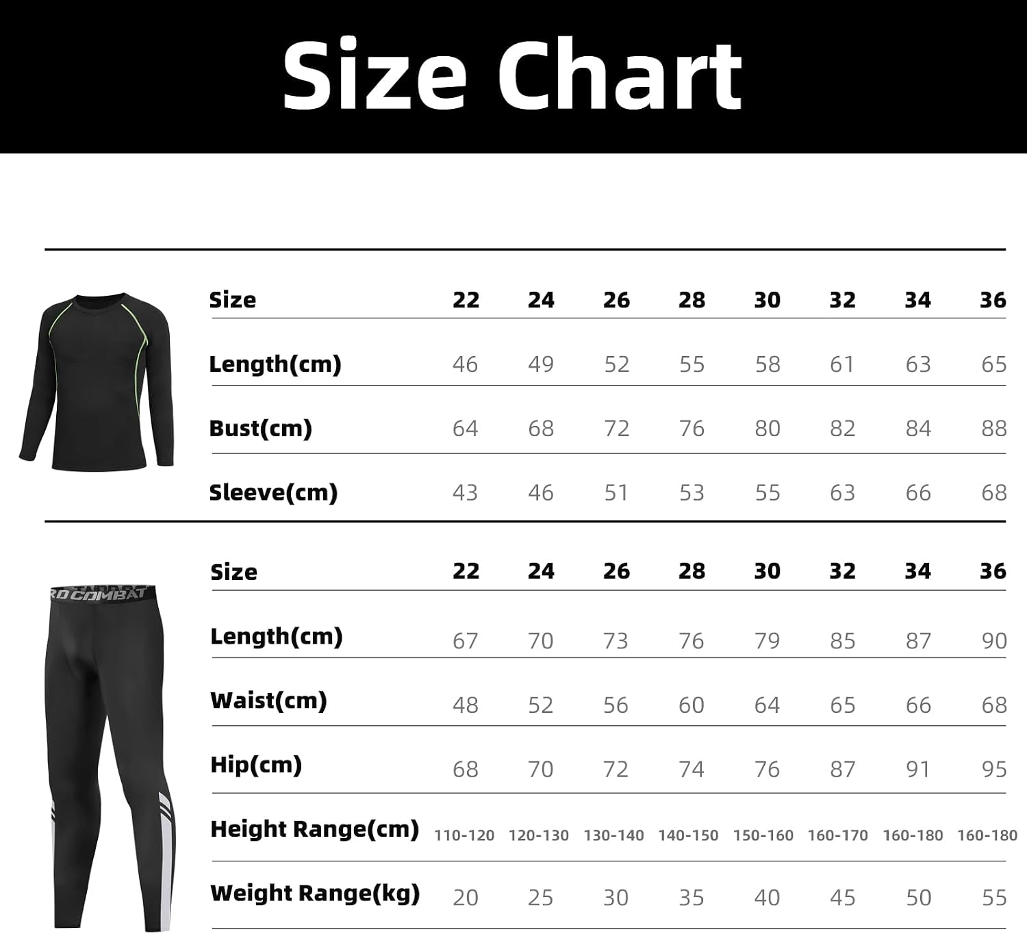 Thumbnail 6 de Qyibleri Kids Base Layer Football Skins Set