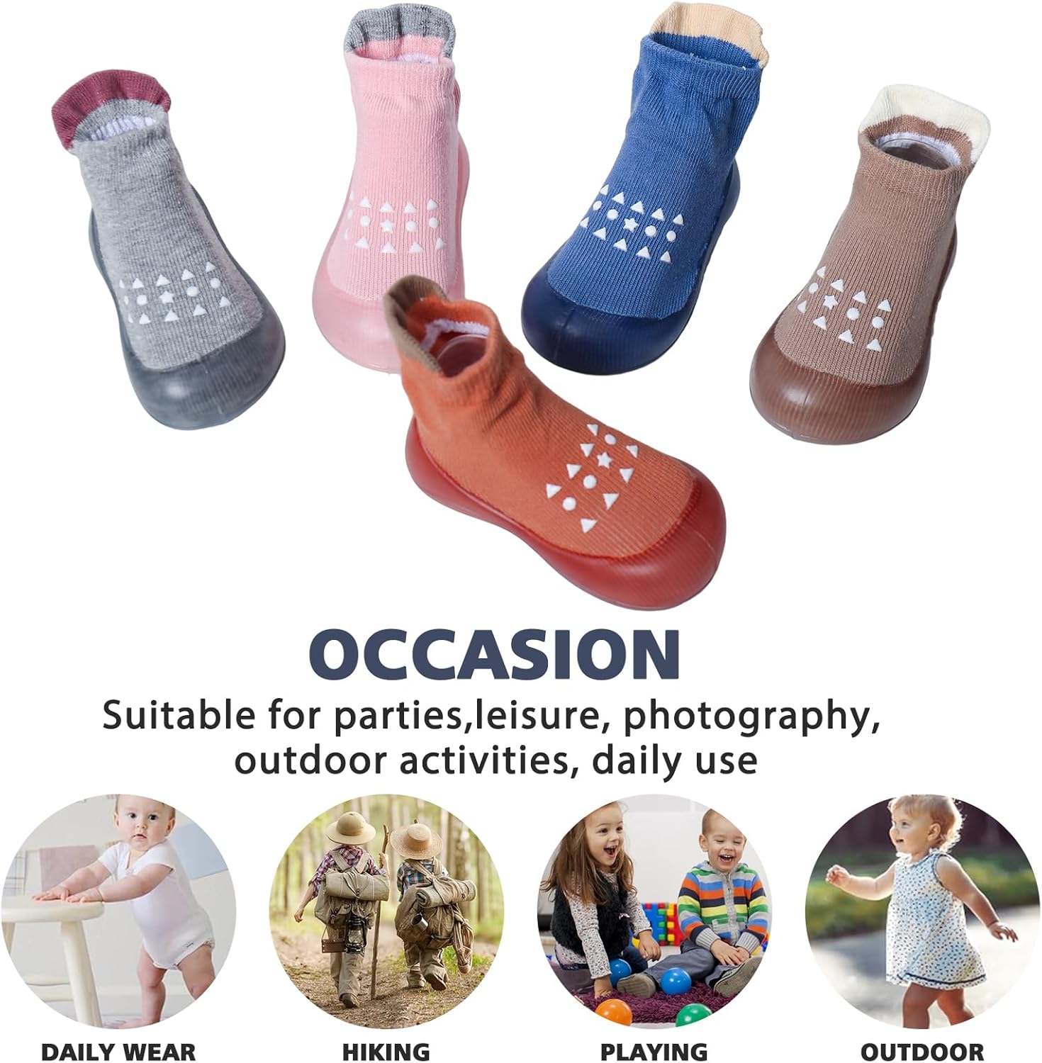 Thumbnail 5 de EDOTON Baby Sock Shoes: Non-Slip First Walking Shoes for Toddlers