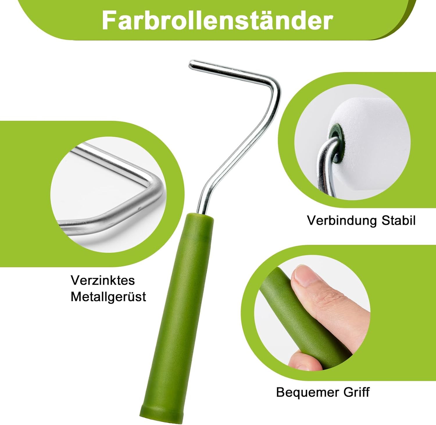 Thumbnail 6 de YiBaiBrush Farbroller Set Klein – 5 cm Schaumstoffwalze mit Farbwanne & Einsatz, ideal für Möbel, Schablonentechnik und Bastelarbeiten