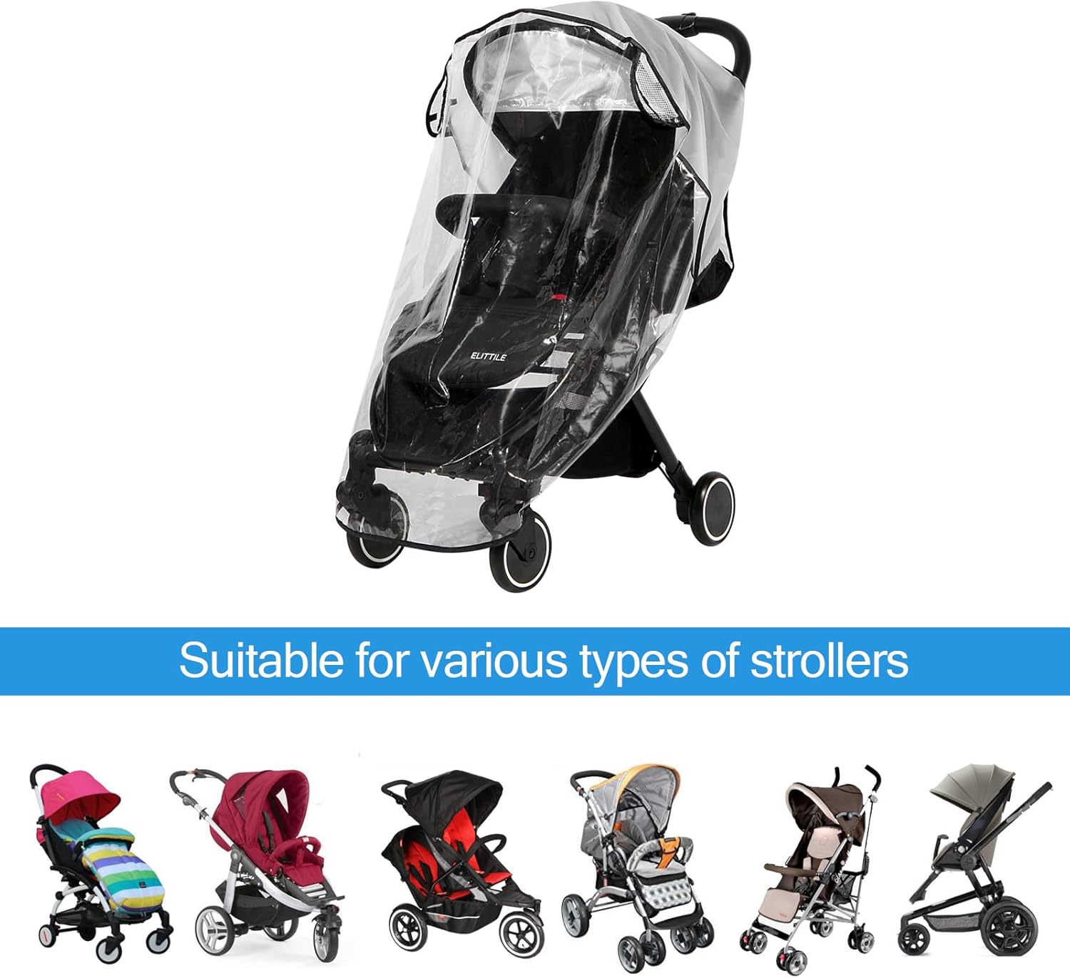 Thumbnail 4 de Parapioggia Passeggino Universale 1 pezzo