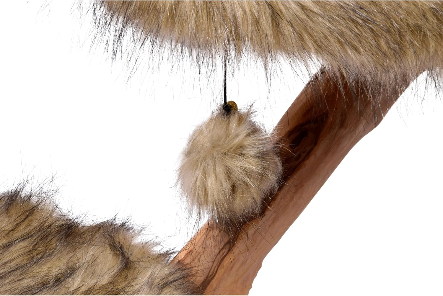 Detalle 1 de dobar® 35290FSCe Jimmy – designerski drapak dla kota z drewna, juty i pluszu
