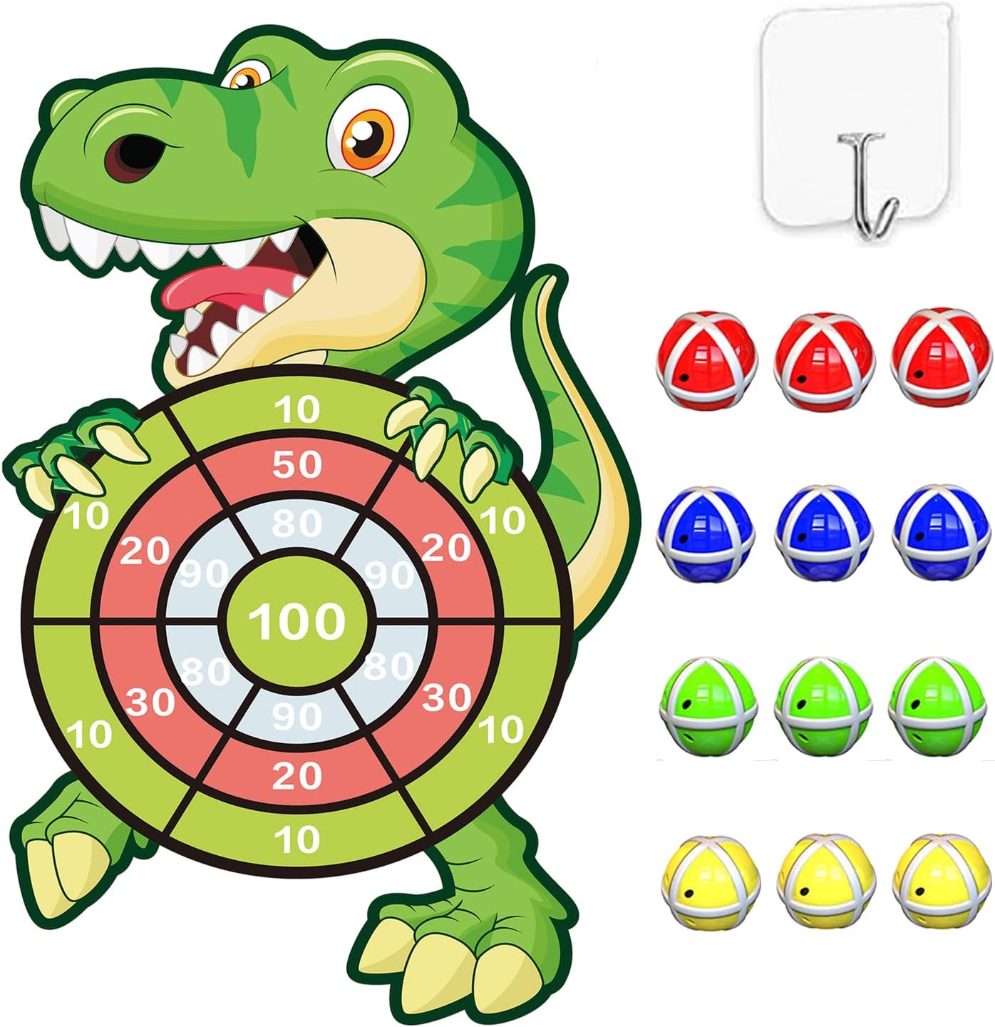 Detalle de 76cm Dinosaur & Unicorn Dartboard