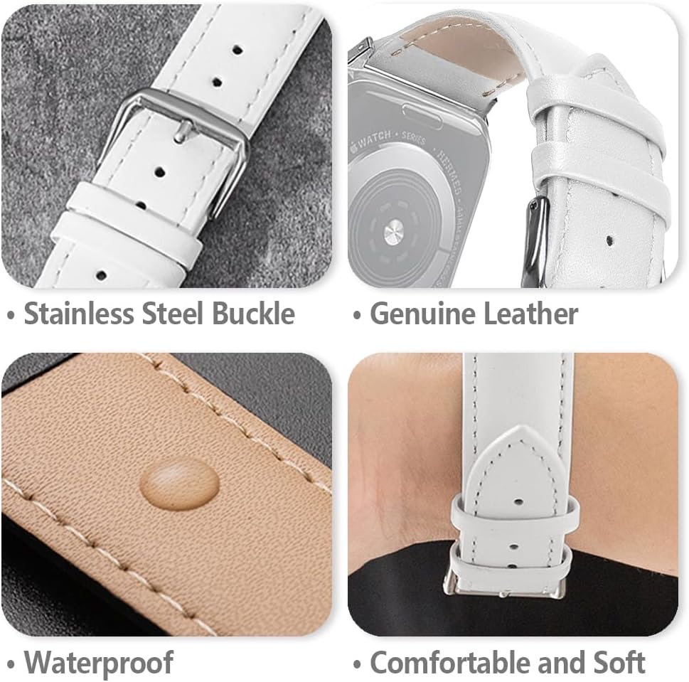 Detalle de SZYXMY leather watch strap 49mm