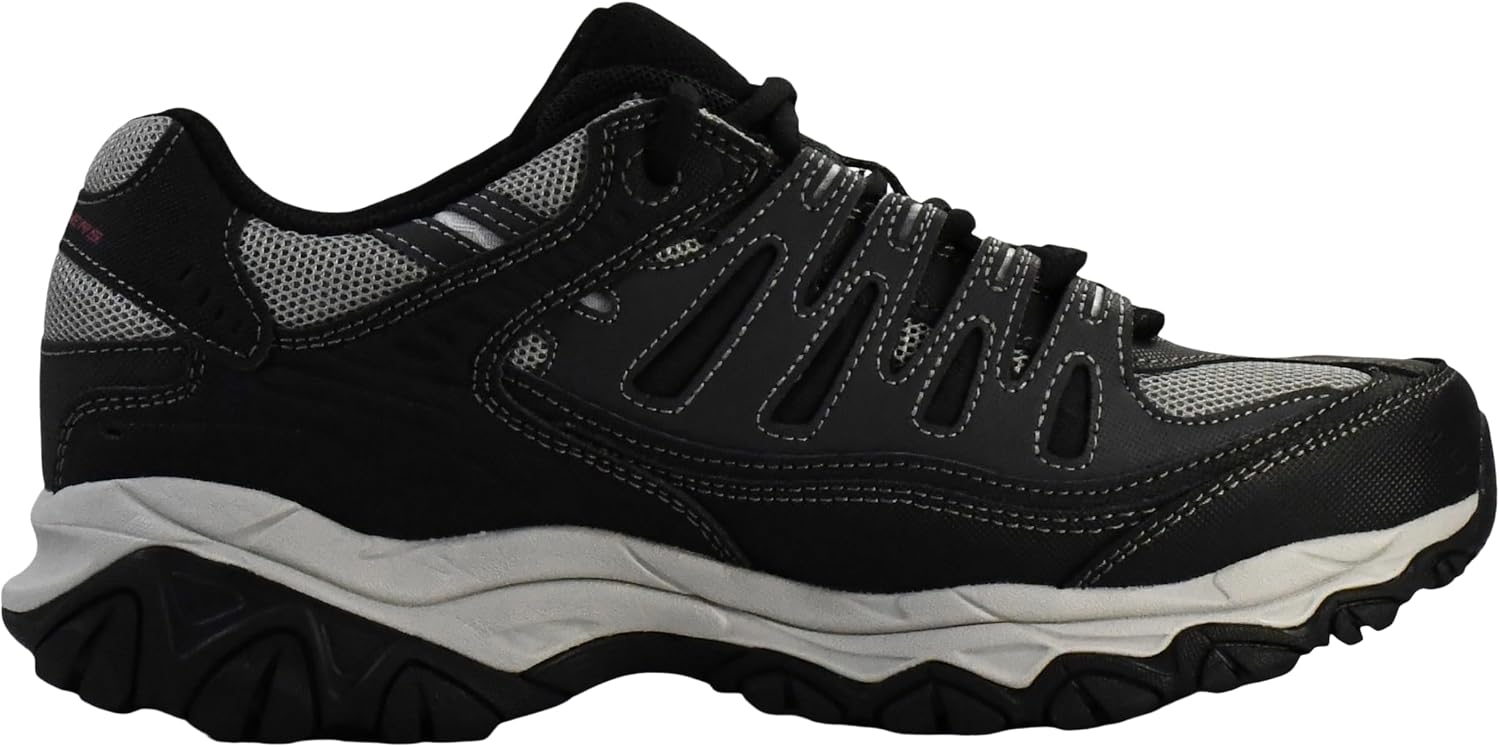 Detalle de Skechers Men's Afterburn M. Fit Fashion Sneakers – Leather Upper, Memory Foam Insole