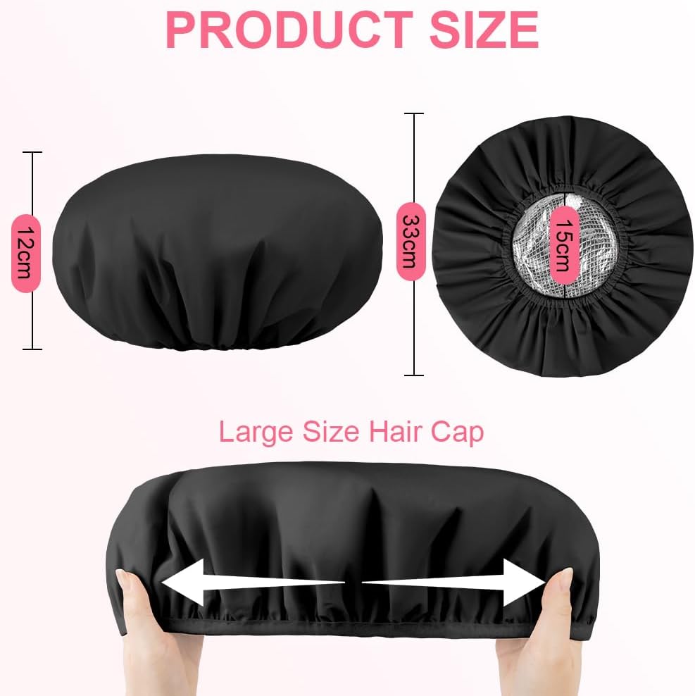 Detalle 2 de AOGOE Bonnet Coiffure Chauffant 2pcs