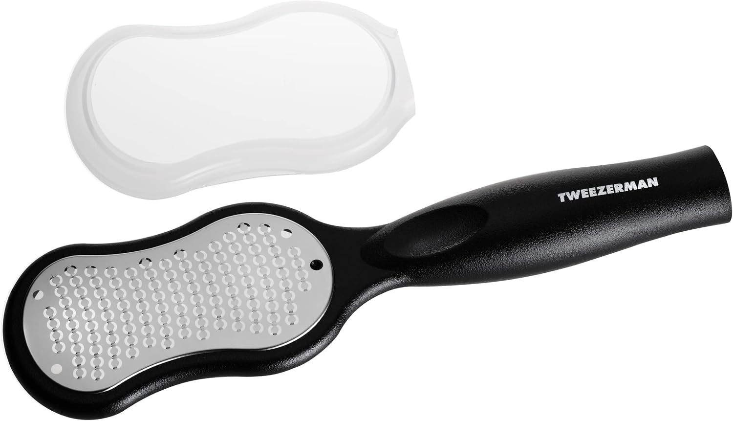 Detalle de Tweezerman Pedicure Foot File Callus Remover (Stainless Steel) with Storage Cap