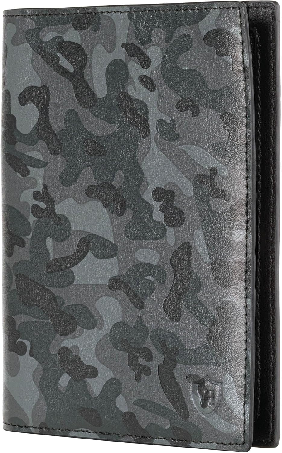 Detalle de VON HEESEN Reisepasshülle aus Leder mit RFID-Schutz (Camouflage) – Etui für Pass und Karten