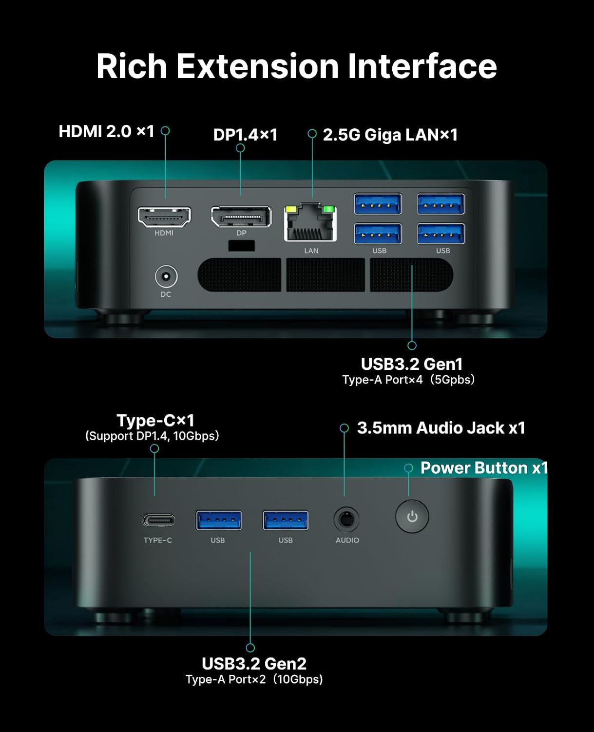 Thumbnail 6 de ACEMAGICIAN Kron Mini K1 16GB 512GB Mini PC