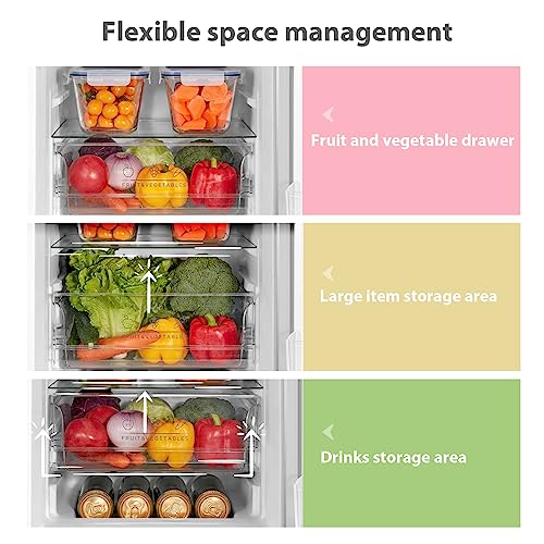 Detalle 2 de COMFEE' 174L Freestanding Fridge Freezer, Low Frost, RCB169WH2(E)