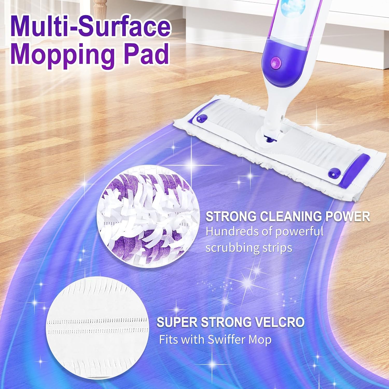 Detalle 2 de Cafonil 40-Pack Disposable Power Mop Pads for Swiffer Power Mop