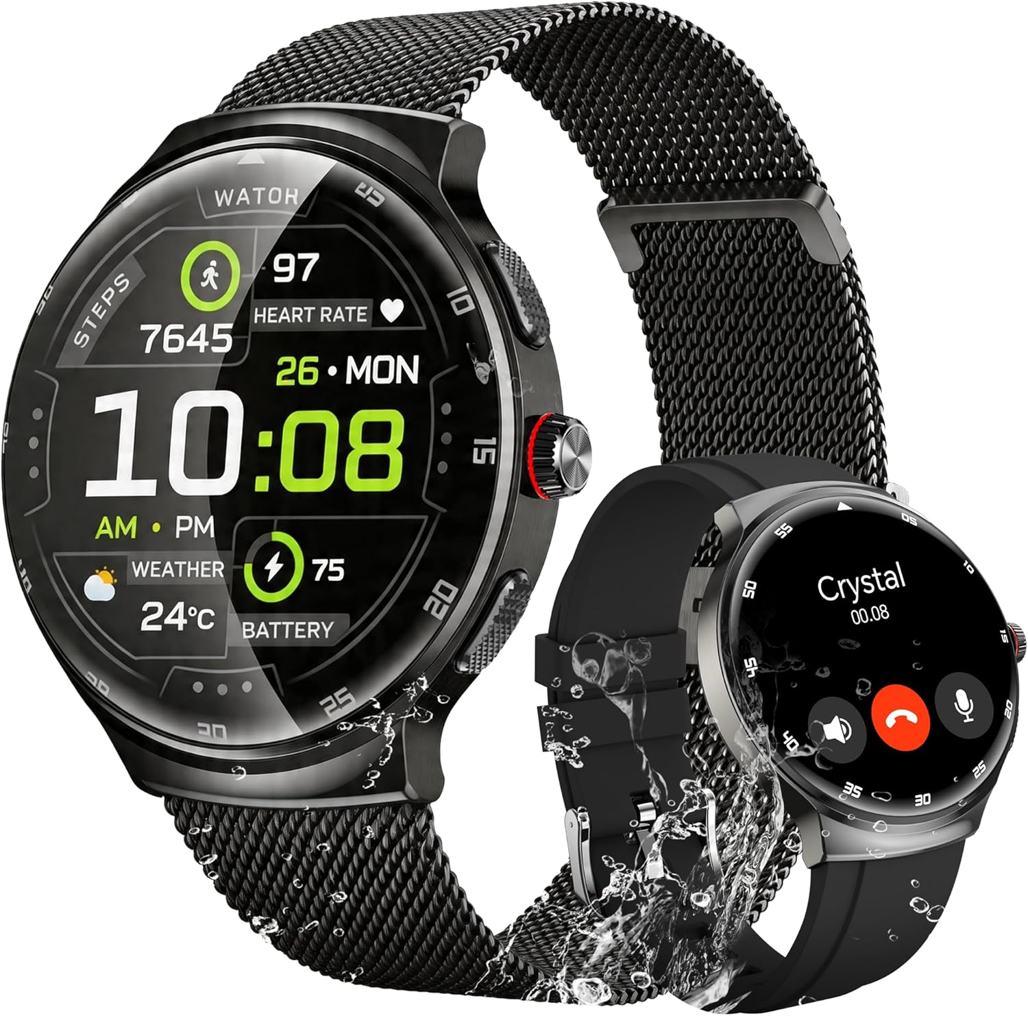 Detalle de cyanyu Smart Watch for Men and Women with 1.43" AMOLED Curved Screen